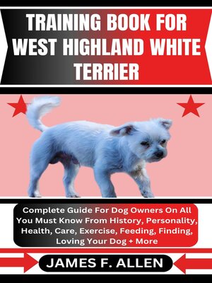 cover image of TRAINING BOOK FOR WEST HIGHLAND WHITE TERRIER
